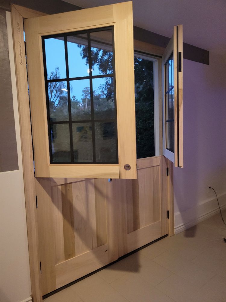 Custom dutch door install